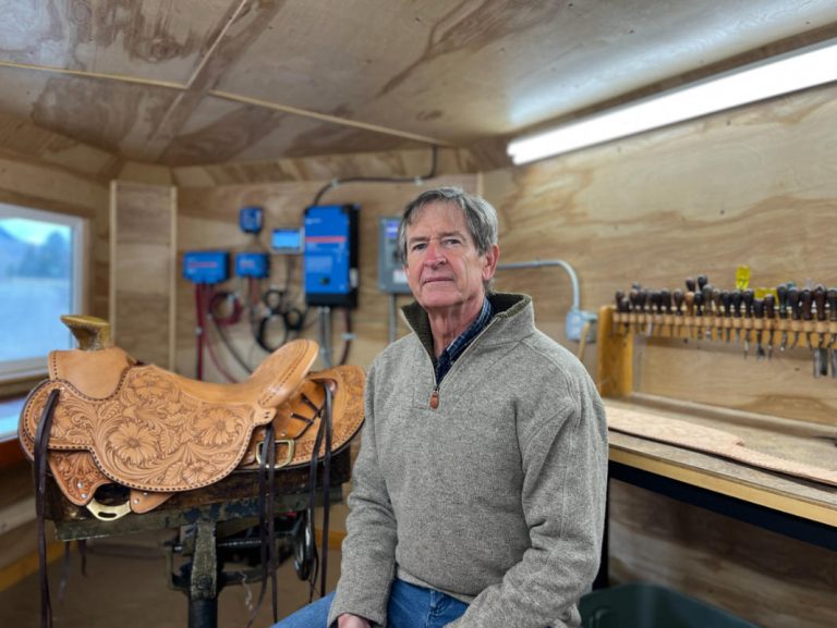 Mobile workshop untethers saddle maker